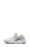 Nike Huarache Run Sneaker In Pink/ Cobalt Bliss