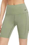 Nike Women's Zenvy Gentle-support High-waisted 8" Biker Shorts In Green