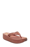 VOLATILE 'MINI CROCO' WEDGE SANDAL