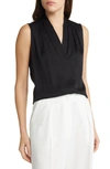 Kobi Halperin Mila Sleeveless Silk-blend Blouse In Black