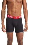 Nike Men's Dri-fit Adv Micro Boxer Briefs (3-pack) In Black