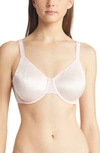 Wacoal Back Appeal Full-coverage Underwire Bra In Crystal Pink