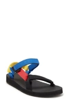 Teva Original Universal Sandal In Black/ Blue/ Red Multi