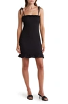 Bebe Women's Smocked Mini Bodycon Dress In Black