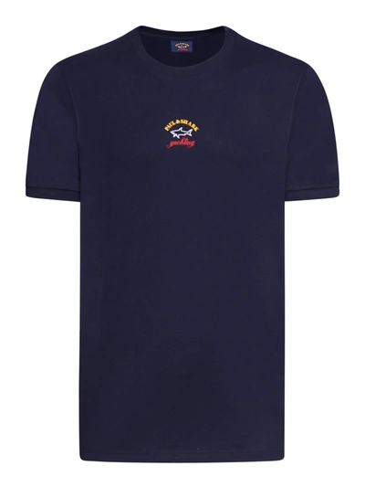 Paul & Shark Organic Cotton T-shirt In Blue