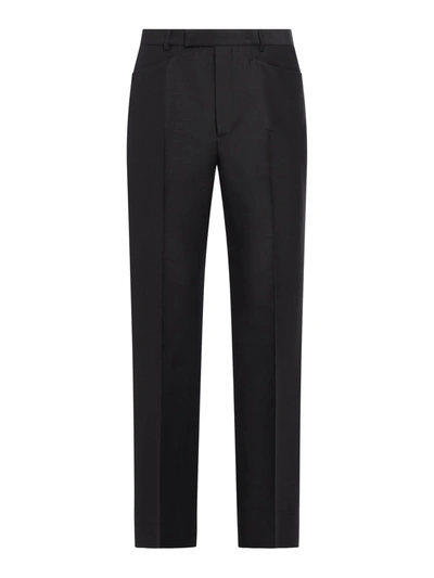 Gucci Fluid Drill Tailored Trouser In Black