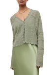 Allsaints Vanessa Cardigan In Sycamore Green