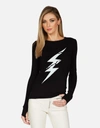 Lauren Moshi X Mckinley X Cracked Lightning Bolt In Black