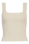 Reformation Off-white Julia Tank Top In Ivory