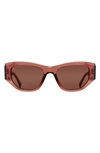 RAEN YNEZ 54MM MIRRORED SQUARE SUNGLASSES