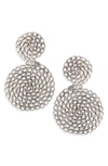 Gas Bijoux Onde Gourmette Earrings In Silver