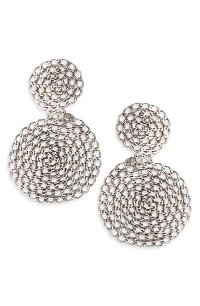 Gas Bijoux Onde Gourmette Earrings In Silver