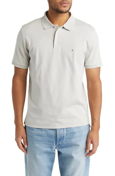 Rag & Bone Interlock Slim Fit Performance Polo In Grey