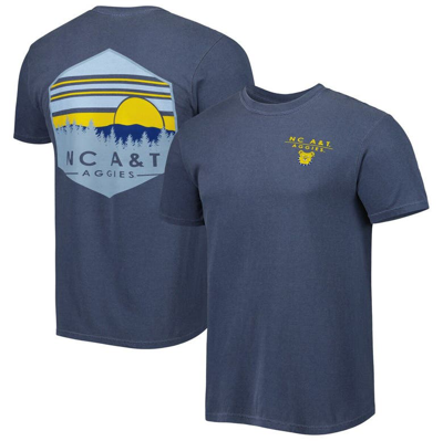 Image One Navy North Carolina A&t Aggies Landscape Shield T-shirt