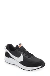 Nike Women's Waffle Debut Casual Sneakers From Finish Line In Black/orange/clear/white