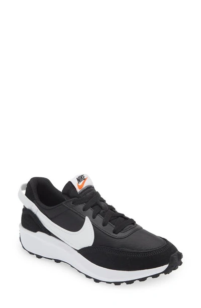 Nike Women's Waffle Debut Casual Sneakers From Finish Line In Black