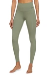 Nike Women's Zenvy Gentle-support High-waisted Full-length Leggings In Green