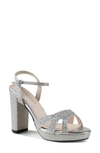 Touch Ups Ava Ankle Strap Sandal In Silver