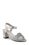 Touch Ups Cam Ankle Strap Sandal In Silver