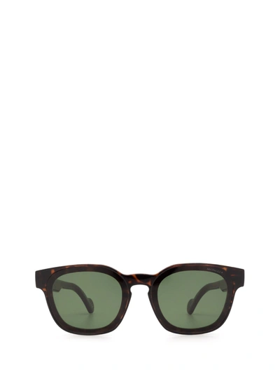 Moncler Ml0086 Dark Havana Unisex Sunglasses In Multicolor