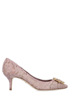 Dolce & Gabbana Bellucci Taormina Lace Pumps In Pink
