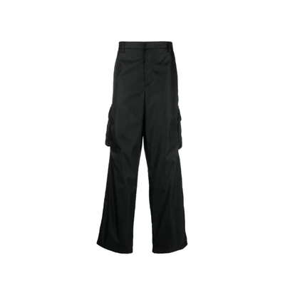 Prada Re-nylon Cargo Pants In Black