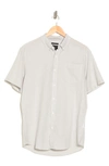 14TH & UNION SLIM FIT SHORT SLEEVE LINEN BLEND BUTTON-DOWN SHIRT