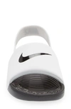 Nike Kids' Kawa Slingback Slide In White/ Black