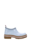 Thom Browne Round Toe Slip-on Boots In Light Blue