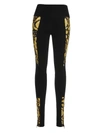Versace Barocco-print Leggings In Black