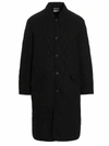 Vtmnts 'quilted Texture Flap Pocket Coat' In Black
