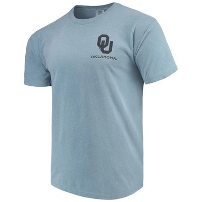 IMAGE ONE BLUE OKLAHOMA SOONERS STATE SCENERY COMFORT COLORS T-SHIRT
