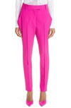 Attico Berry High-waisted Tailored Trousers In Super Pink