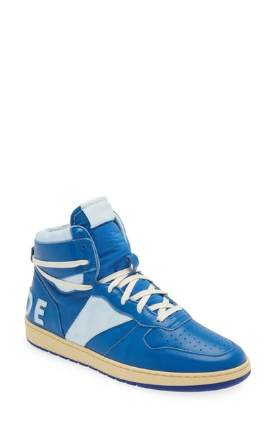 Rhude Blue Rhecess Hi Sneakers