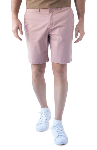 Devil-dog Dungarees 9-inch Performance Stretch Chino Shorts In Dusty Mauve