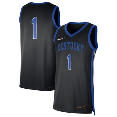 Nike Men's College Dri-fit (kentucky) Replica Basketball Jersey In Black
