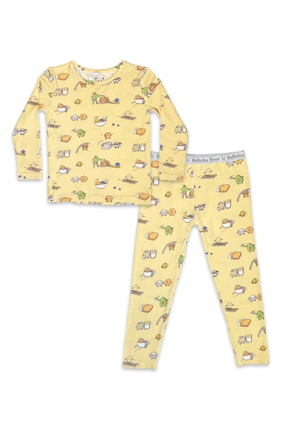 Bellabu Bear Unisex Kids Love You Brunches Set Of 2 Piece Pajamas