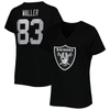 Fanatics Branded Darren Waller Black Las Vegas Raiders Plus Size Player Name & Number V-neck T-shirt In Black