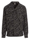 Sunflower Blackjacquard Pattern Overshirt In Multicolor