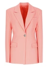 Attico Single-breasted Suit Jacket In Pink
