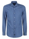 Fay Long-sleeve Denim Shirt In Denim