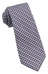 Wrk Plaid Silk Tie In Purple