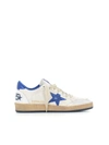 Golden Goose Mens Ballstar Low-top Leather Trainers In Wht Bluette