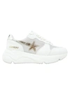 GOLDEN GOOSE GOLDEN GOOSE WHITE LEATHER RUNNING SOLE SNEAKERS
