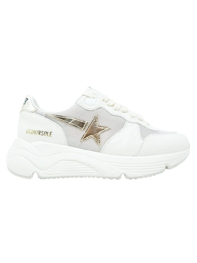 Golden Goose Leather Running Sole Sneakers In White