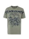 Golden Goose Journey W S T Shirt Regular S S Golden Express In Seagrass Blue