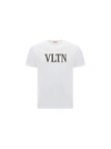 Valentino Cotton T-shirt With Signature Embroidered Vltn In Default Title