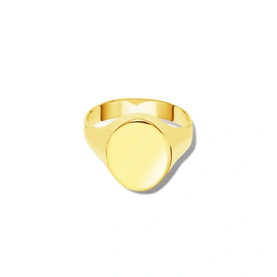 The Lovery Oval Signet Ring In Gold