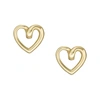 Fossil Women's Gold-tone Stainless Steel Stud Earrings In Gold