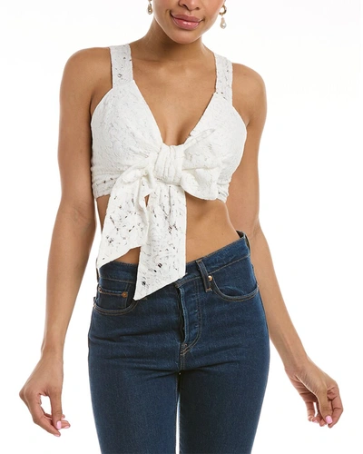 Just Bee Queen Riley Top In White